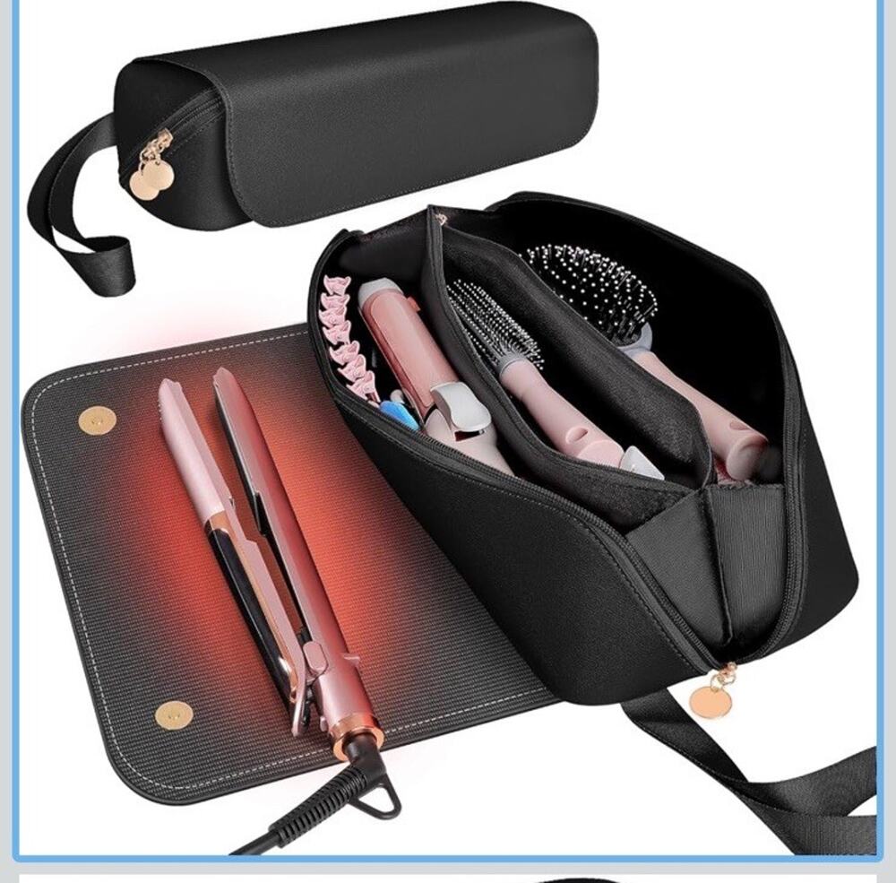 Hot Hair Tools Black Travel Bag Large Capacity Case for Dyson Airwrap Shark NEW